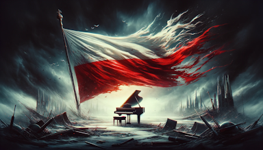 ポーランド独立記念日。ピアニストが自由へ向けて立ち上がる。